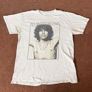 Danny Duncan An American Poet Graphic T-Shirt Mens Medium‎ White Short Sleeve